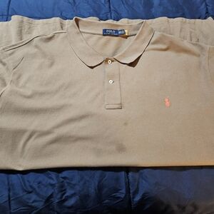 Polo by Ralph Lauren Men's Tan Polo Shirt